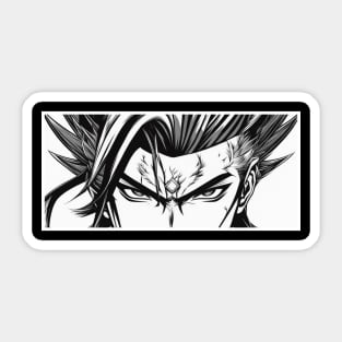 An Anime Scar Eyes Sticker